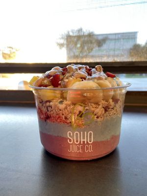 Layered açaí  at SoHo Juice Co in Winter Park