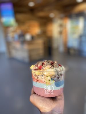 Fresh açaí  at SoHo Juice Co in Winter Park