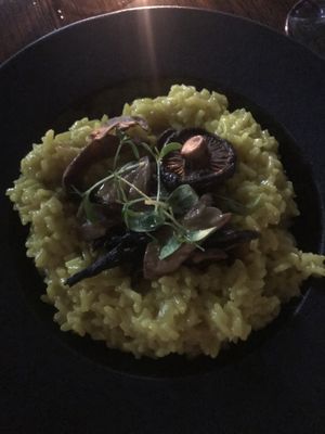 Mushroom risotto  at 17 Bar and Restaurant in Mallorca