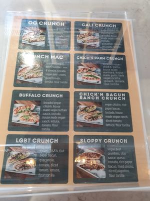 Menu at Leguminati Vegan Eatery in Orlando