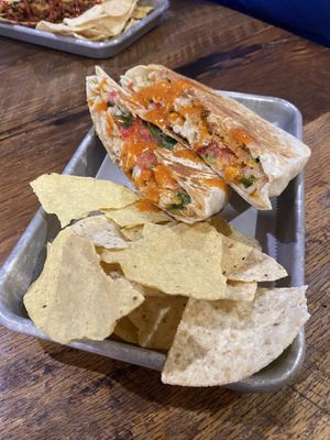 Buffalo crunch wrap  at Leguminati Vegan Eatery in Orlando