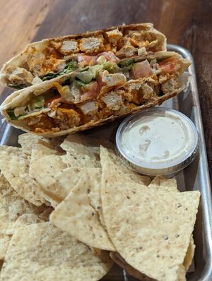 Buffalo Crunch side of Ranch at Leguminati Vegan Eatery in Orlando