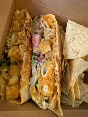 Buffalo Mac wrap 🧡  at Leguminati Vegan Eatery in Orlando