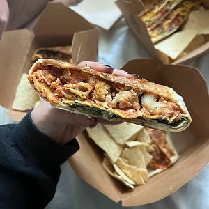 chick'n parm crunch at Leguminati Vegan Eatery in Orlando