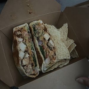 cali crunchwrap at Leguminati Vegan Eatery in Orlando