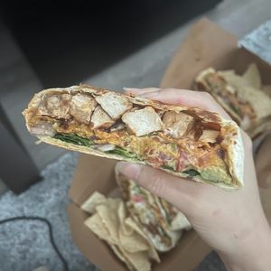 cali crunchwrap at Leguminati Vegan Eatery in Orlando