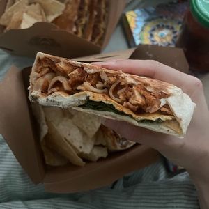 chickn parm crunch at Leguminati Vegan Eatery in Orlando