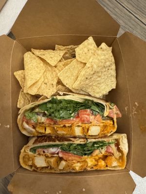 Buffalo Crunchwrap   at Leguminati Vegan Eatery in Orlando