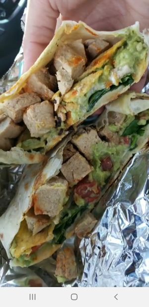 Chickn crunchwrap at Leguminati Vegan Eatery in Orlando