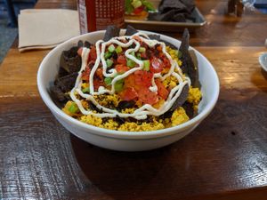 Breakfast nachos at Leguminati Vegan Eatery in Orlando