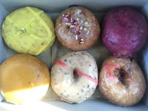some of the delicious donuts at Donut Farm in San Francisco
