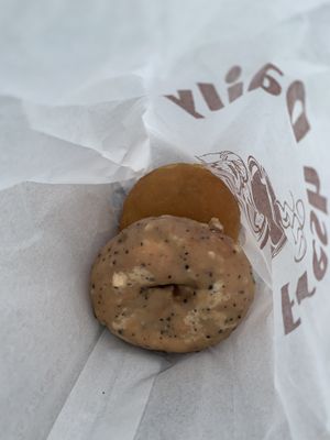 Coffee and Salty Caramel  at Donut Farm in San Francisco