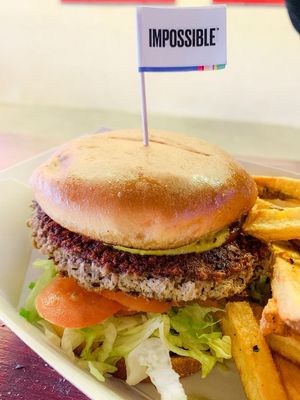Vegan impossible burger at Chef Toddzilla in Roswell