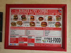 Menu at Chef Toddzilla in Roswell