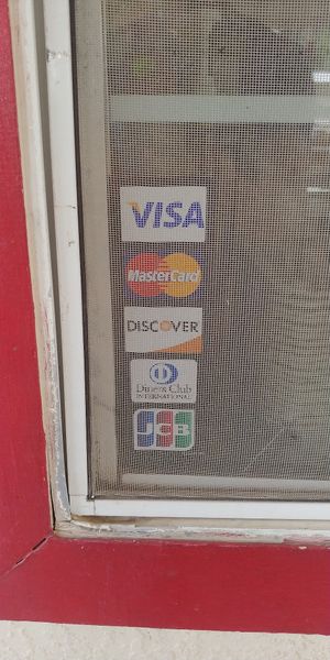 Cards they take at Chef Toddzilla in Roswell