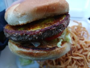 Impossible burger, no cheese, no mayo at Chef Toddzilla in Roswell