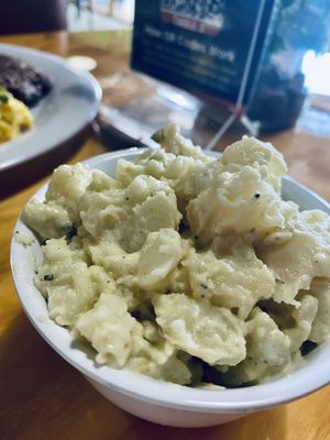 I could eat this potato salad every meal!  at Binge Kitchen in San Antonio
