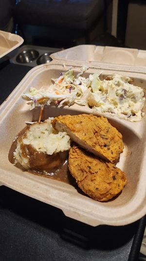 Fried chik'n at Binge Kitchen in San Antonio