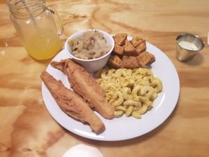 Everything is delicious!!! I will come here weekly. The owners are both veterans and extremely polite and professional. at Binge Kitchen in San Antonio