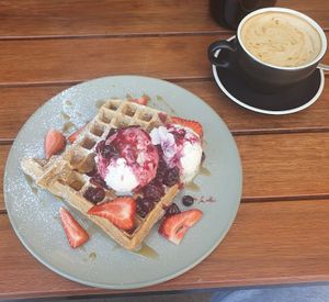 Rustik Waffles at Rustik Cafe in Benalla