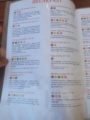 Menu at Rustik Cafe in Benalla