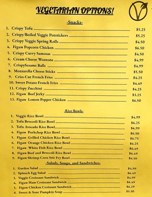 menu Dec 2022 at 118 Cafe in Simi Valley