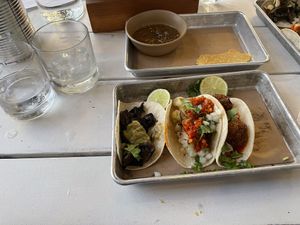 Vegan tacos   at Bartaco in Raleigh