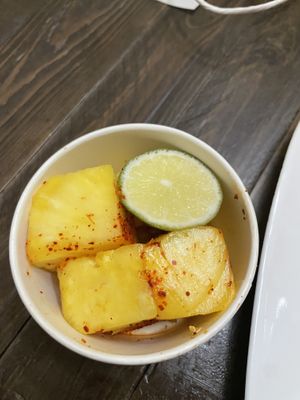 Pineapple with tajin (v fresh)  at Bartaco in Raleigh