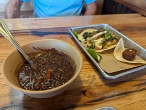 Black beans seasoned well at Bartaco in Raleigh