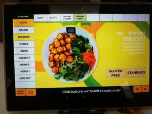 Vegan Teriyaki Nasu Tofu Rice at Susuru Ramen & Gyoza in Newcastle