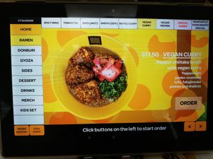 Vegan Tofu Curry at Susuru Ramen & Gyoza in Newcastle