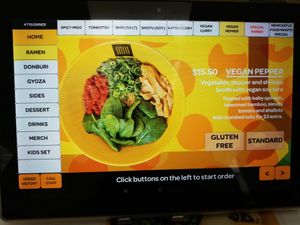 Vegan Pepper Ramen at Susuru Ramen & Gyoza in Newcastle