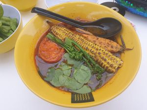 Vegan pepper Aka ramen February 2023 at Susuru Ramen & Gyoza in Newcastle