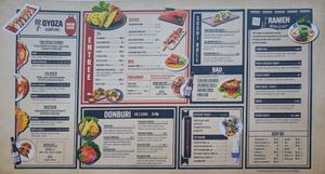 Updated menu June 2025 at Susuru Ramen & Gyoza in Newcastle