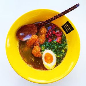 Vegan Curry Ramen at Susuru Ramen & Gyoza in Newcastle
