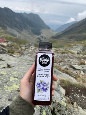 Took their juice on a hike  at Naturo Healthy Food in Sibiu
