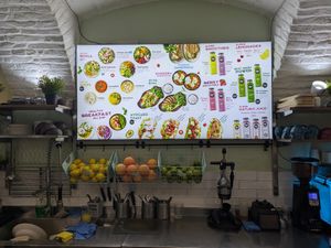 Their menu. A lot more than juice! at Naturo Healthy Food in Sibiu