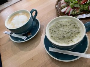 Oat coffee latte and oat matcha latte - Naturo Juice, Sibiu  at Naturo Healthy Food in Sibiu