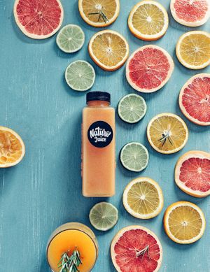 orange. apple. grape fruit. lemon. at Naturo Healthy Food in Sibiu