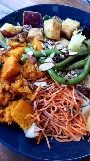 Salad "I'm green" 초록이 (vegan by default), close-up at Sweet Balance in Seoul