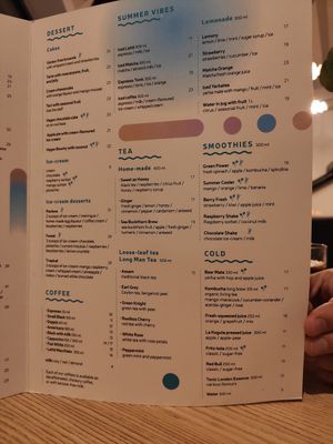 Summer menu 2022 at Strh Cafe & Gallery in Zakopane