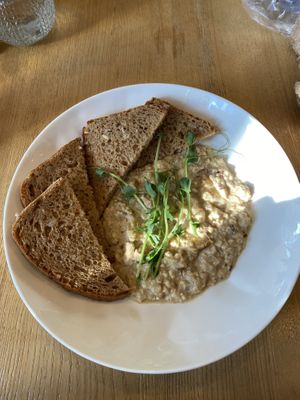 scrambled tofu (tbh the worst in my life:((()  at Strh Cafe & Gallery in Zakopane