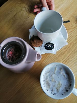 Drinks at Strh Cafe & Gallery in Zakopane