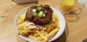 Sticky Ribz Fries #Veganuary at The Sinful Vegan in Jersey