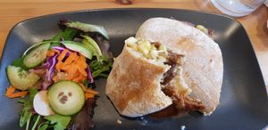 Cheezy Steak Sourdough roll #Veganuary at The Sinful Vegan in Jersey