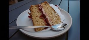 Vegan Victoria sponge cake! at The Sinful Vegan in Jersey