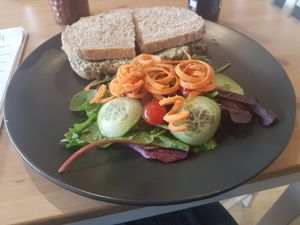 Chickpea no tuna at The Sinful Vegan in Jersey