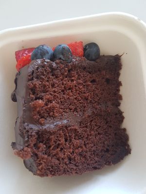 Chocolate cake to take away at The Sinful Vegan in Jersey