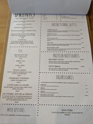 menu at The Sinful Vegan in Jersey