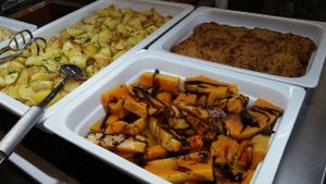 veg buffet at Prasad in Prague